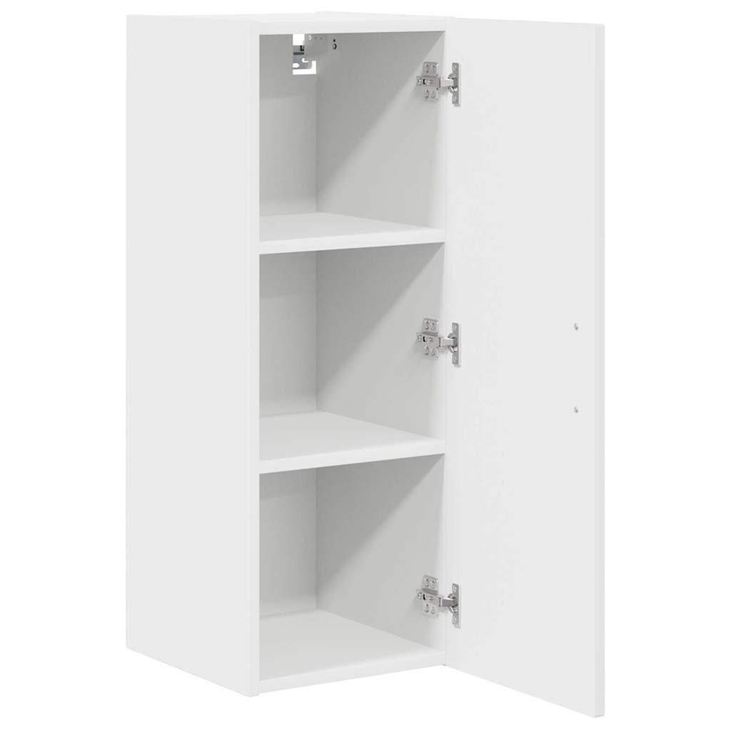 Kitchen Wall Cabinet with Door High Gloss White 30 x 31 x 80 cm